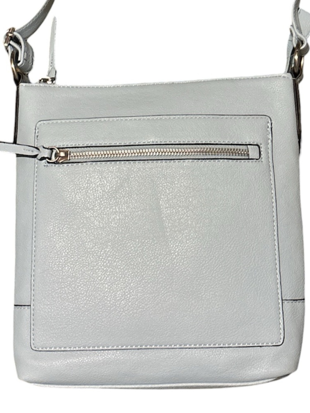STYLE & CO. Hudsonn North South Dream Blue Crossbody Bag w/Silver Hardware